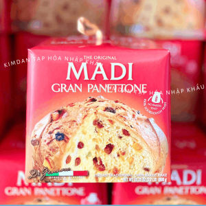 BÁNH MADI GRAN PANETTONE Ý 1KG MÙA NOEL TẾT - Được làm thủ công bằng công thức truyền thống bánh Madi không chỉ là món tráng miệng tinh tế mà còn là biểu tượng cho sự sum vầy và may mắn trong năm mới.