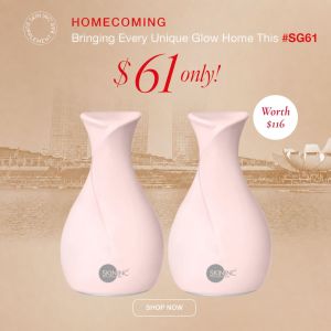 Skin Inc SG61 Exclusive | 2x Cryo-Ice Sake Roller Blush Edition for $61 ONLY |  Ice Roller for Face | Lifts Firms De-Puffs & Tightens Pores | Facial Cooling Tool for Glow & Sculpt