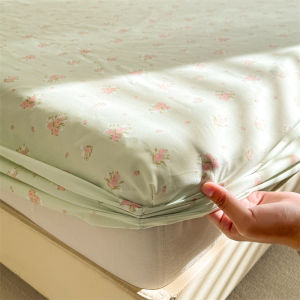 Dansunreve Flower Bed Sheet Thicken Soft Fashion Fittedsheet Super Single/Queen/King Bedsheet Mattress Protector