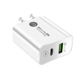 100% Original QC3.0 Fast Charger PD QC 3.0 Adapter And Cable Dual Port USB Type-C Wall Adapter. 