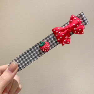 Girl Velcro Hairband Cartton Acrylic Charms Headband for Children Sweet Hairpin Bangs Paste Broken Hair Post Headband Headdress