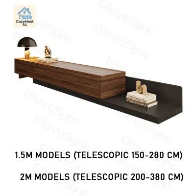 [CozyNest ]GV Extendable TV Console Cabinet Living Room Stretch with Drawers Cabinet TV Console Table
