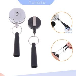 Tumato Camping Heavy Duty Retractable Pen Cap Pull Keychain Holder Reel Carpenter Pencils Anti Lost Rope Key Ring Chain Belt Clip