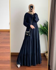 Yuni Dress Gamis Lebaran Remaja Wanita Terbaru 2024