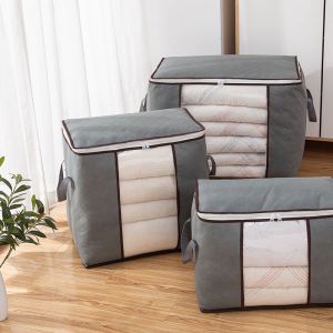 กระเป๋าเก็บผ้า / ถุงเก็บผ้าห่ม ที่เก็บเสื้อผ้า ห้องนอน เก็บของ มี2แบบ A/B 3สี STARS. สินค้าพร้อมจัดส่ง