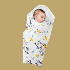 Baby Swaddle Blanket with Cap Breathable Super Soft Cotton Coating Newborn Anti Startle Pure Wrap