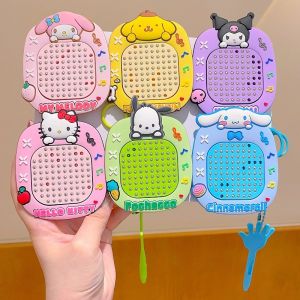 Hoạt Hình Kuromi Kt Mèo Từ Thép Bóng Vẽ Bảng Xếp Hình Vui Nhộn Giảm Móc Chìa Khóa Hoạt Hình Quà Tặng Đồ Chơi Nhỏ Cặp Đôi Túi Mặt Dây Chuyền