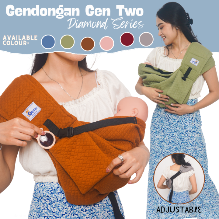 GEMU Gendongan Bayi Samping Adjustable Instan Baby Pouch Geos Busa
