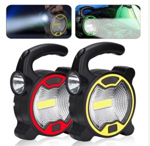 Senter Bulat Lampu Emergency COB LED T-915 WORKLIGHT Handle Portable Baterai Super Terang Termurah