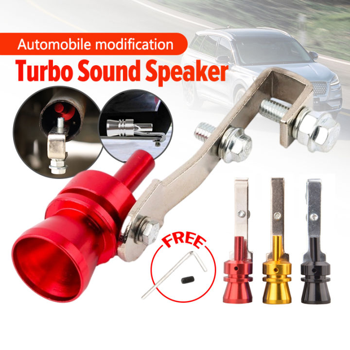 Car Exhaust Pipe Sound Wave Simulator Exhaust Accessories Universal Turbo Sound Whistle Exhaust