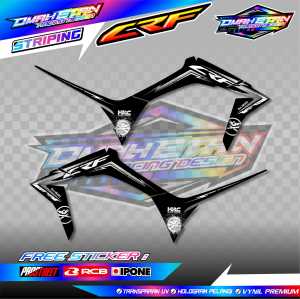 STRIPING VARIASI HONDA CRF 150 L / STIKER LIST MOTOR HONDA CRF 150L