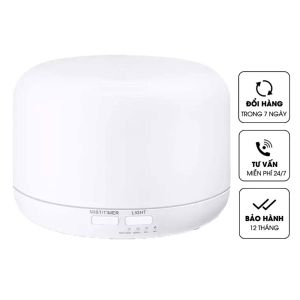 Máy xông tinh dầu Bạch Tuyết tặng 1 chai tinh dầu Cam ngọt Kobi nguyên chất 5ml giúp khử mùi làm thơm phòng thanh lọc không khí hàng chính hãng