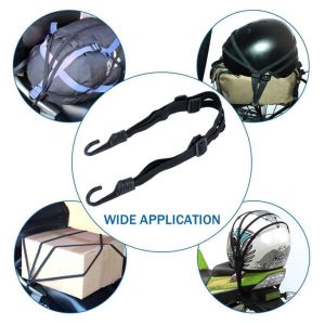 Brightbling Universal Helmet Securing Rope Motorcycle Luggage Rope Tension Rope Net Gears Elastic Rope