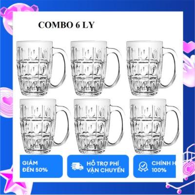 [Freeship MAX] Combo 6 Ly Mecal uống bia giả thủy tinh Cao Cấp dùng cho Gia đình, hàng quán, Nhà hàn