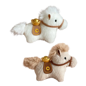 Plush Stuffed Horse Animal Keychain Furry Animal Keychain For Children Adults Bag Backpacks Decoration Key Accessories
