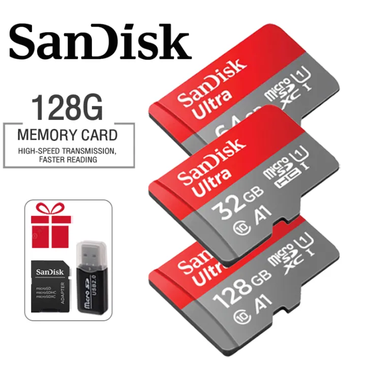 SanDisk Micro SD Card 16GB 32GB 64GB 128GB TF Class 10 for Smartphones  Tablets