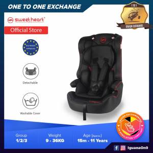 Sweet Heart Paris CS15 BLIOS Group 123 Safety Car Seat Booster with Side Protection JPJ Approved MIROS and ECE R44/04 Certified