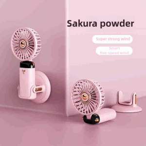 SG Stock TP01 Digital display Handheld portable  fan folding fan 2400mah（The battery is not falsely labeled）