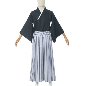 Japanese Yukata  Japanese Uniform Costume for Men Two Pieces Set Tops and Pants