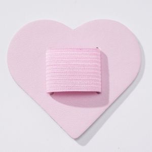 HUNIU Love Shaped Round Pen Holder Elastic Loop Self-adhesive Aesthetic Pen Holder Fashionable Simple Pen Clamp School Stationery