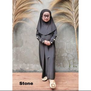 Gamis Maryam | Gamis Set hijab Jersey Premium Polos | Set Hijab Terbaru | Abaya Jersey Set Hijab