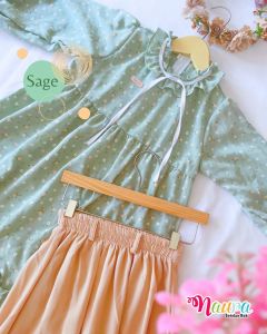 Oneset Anak Perempuan Setelan Rok Anak NAURA Series untuk Anak Usia 1-9 thn by Mysha Kids Muslimah