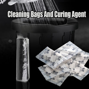 Foldable Car Toilet Accessories: 12 Urine Bags, Curing Agent, and 12 Cleaning Bags