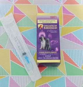 Organum Shield Food Supplement for Dog/Cat 120ML with Free Syringe