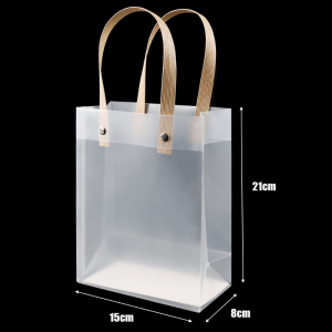 10/5/1Pcs Transparent PVC Handbag with Handle Clear Tote Bag Festival Gift Bag for Women Jewelry Packaging Bag Cosmetic Storage Bag