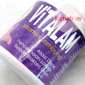 KITTYDOM Vitalam Vitamin Lambung Kucing Obat Lambung Kucing Cat Kitten Adult Anabul Sakit Perut Diare Muntah Lesu Radang Usus Mencret Obat Pencernaan Kucing
