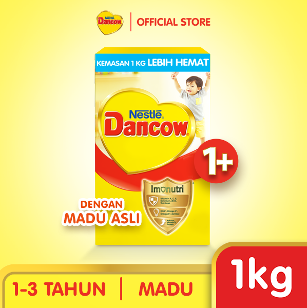 Nestlé DANCOW 1+ Madu Susu Pertumbuhan Anak 1-3 Tahun Box 1Kg