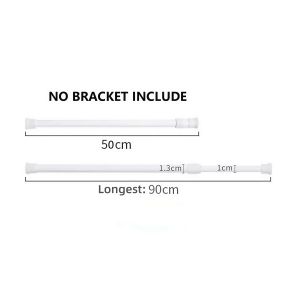 Punch-Free Adjustable Telescopic Rod Multiple Scenarios Shower Curtains Rod Clothes Rod Curtain Rod