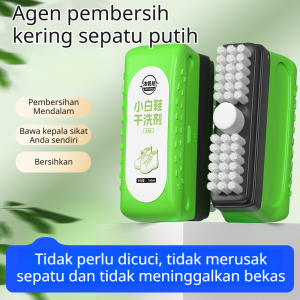 Pembersih Sepatu Putih Tanpa Cuci Busa Pembersih Kering Sepatu dengan Sikat Membersihkan Noda Menghilangkan Kuning dan Oksidasi Membersihkan Tepi Sepatu Tanpa Dibilas