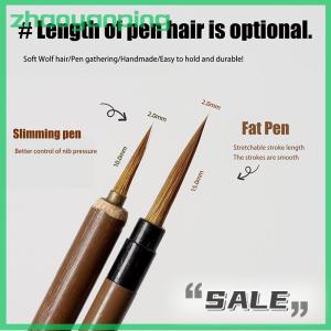 zhaoyanping Nail Art Painting Wolves Hair Brush Pen Hook Line Paint Brush Chinese Calligraphy Brush Art Oil Drawing Watercolor Brush