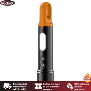 [Vodool Tool Outlet] Mini Flashlight High Brightness Torch USB Rechargeable Portable LED COB Flashlight 4+4 Modes Multi-Function Torch Lightweight for Outdoor Emergency
