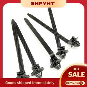 SHPYHT✨ 10 20PCS Car Nylon Black Cable Ties Push Mount Wire Harness Fastener Cable Clamp Clips Ties Management Car Wire Organizers