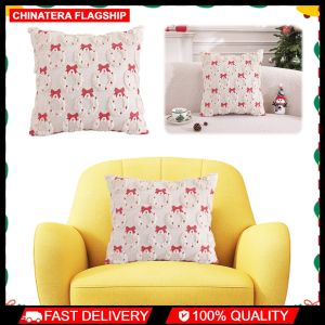 Modern Sofa Cushion Cases with Bow Tie Pattern in Multiple Color Options