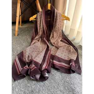 Pashmina El Noir Motif Malay Hijab Pashmina Printed Ceruty Kerudung Pashmina wanita Motif Turki Ceruti