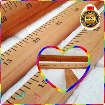 penggaris kayu 50 cm 1 meter 100 cm tebal penggaris panjang penggaris kayu setengah meter mistar Kualitas Bagus Jidar Panjang 0.5 M Penggaris Mistar Kayu - Bukan 1 Meter