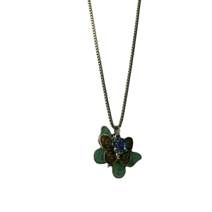 GENENIC Oil Painting Butterfly Necklace Multi Layer Bohemia Women Neck Chain Ethnic Style Choker Vintage Necklace Women