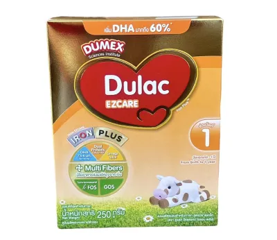 Dulac Ezcare ดูแลค อีแซคแคร์ นมผงดัดแปลงสำหรับทารก(ช่วงวัยที่1) ขนาด 250 กรัม 1 กล่อง