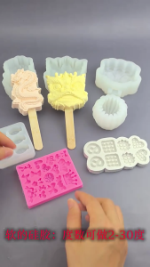 Silicone Mold For Polymer Clay Epoxy Resin Creation Heat Resistant Material With Detailed Floral Patterns