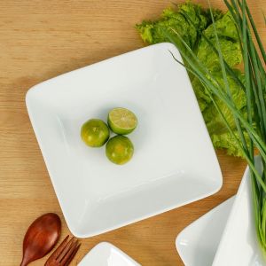 Đĩa vuông sứ trắng Long Phương Hàng Việt Nam Chất Lượng Cao