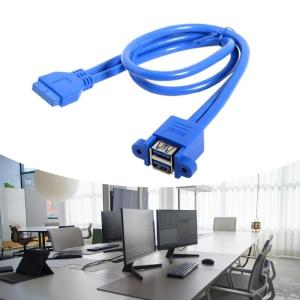 USB3.0 Motherboard 20Pin Header Extension Adapter Cable USB Double Connector Female to Female Extender 20Pin USB Cable
