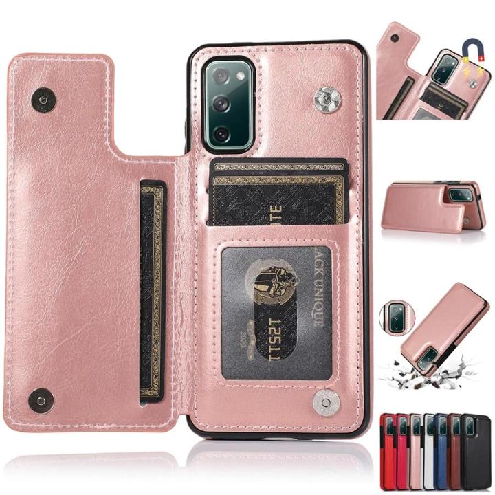 Wallet Double Button Leather Case For Samsung Galaxy S25 Plus S24 S23 FE  S22 Ultra A51 A52 A53 A70 A71 A72 A73 Lazada PH