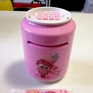 [Lights&Music]ATMMachineTubePasswordElectronicCoinBoxCylinderCanPocketMoneySavingBankToysGame