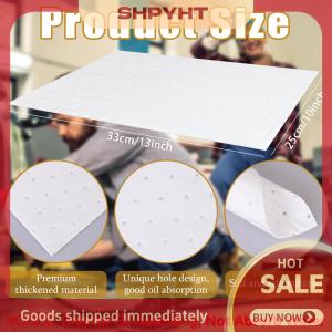 SHPYHT 20ชิ้นแผ่นดูดซับคราบน้ำมันสีขาวแผ่นดูดซับน้ำมัน (น้ำมัน เชื้อเพลิงเท่านั้น) แผ่นรองน้ำมันสำหรับการทำความสะอาดการรั่วไหล-อุตสาหกรรม