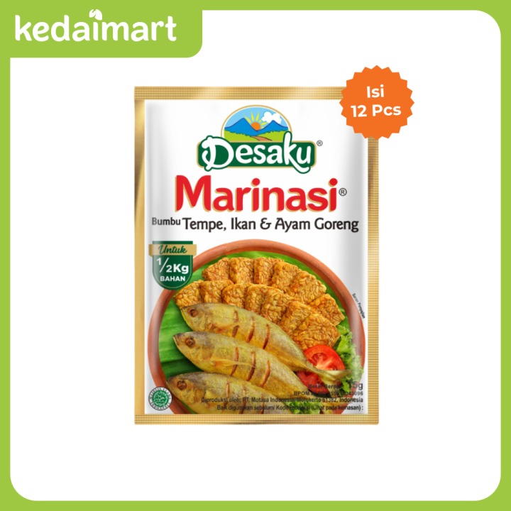 Desaku Bumbu Marinasi Tempe, Ikan & Ayam Renceng Isi 12 | Lazada