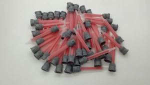 50pcs Static Mixing Nozzle 10:1 AB Glue Mixed Tube Epoxy Resin Adhesive Applicator Static Mixer 90mm Square Mixing Nozzle Set