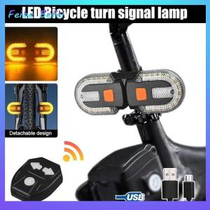 [Feibe Befei] 1 Set Eco-friendly Wireless Taillight Fast Charging Detachable Bike Taillight Bike Wireless Remote Control Turn Signal Lights